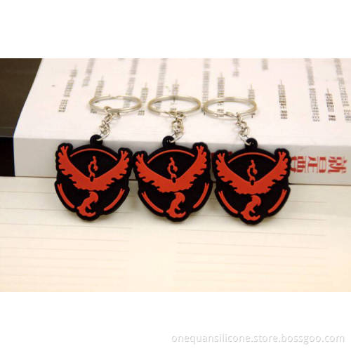 Factory wholesale promotional gifts christmas bestselling keychain go pokemon card key ring